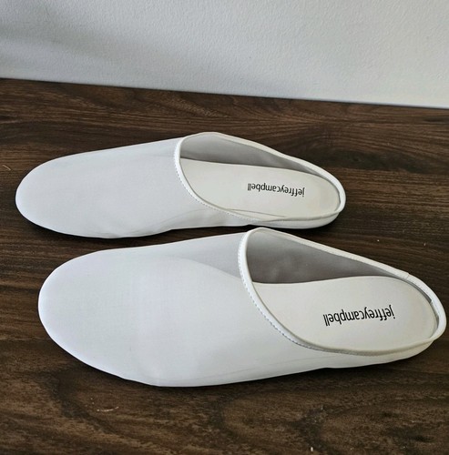 Jeffrey Campbell Nutcracker White Flats Women's Size 10 Mesh Mules Ballet NWB - Picture 5 of 8