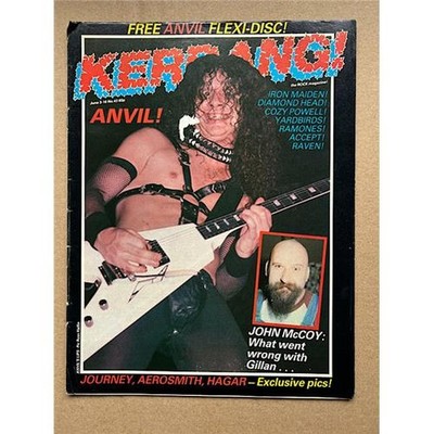 ANVIL KERRANG NO.43 MAGAZINE JUNE 1983 - LIPS  Cover with more inside - NO flexi