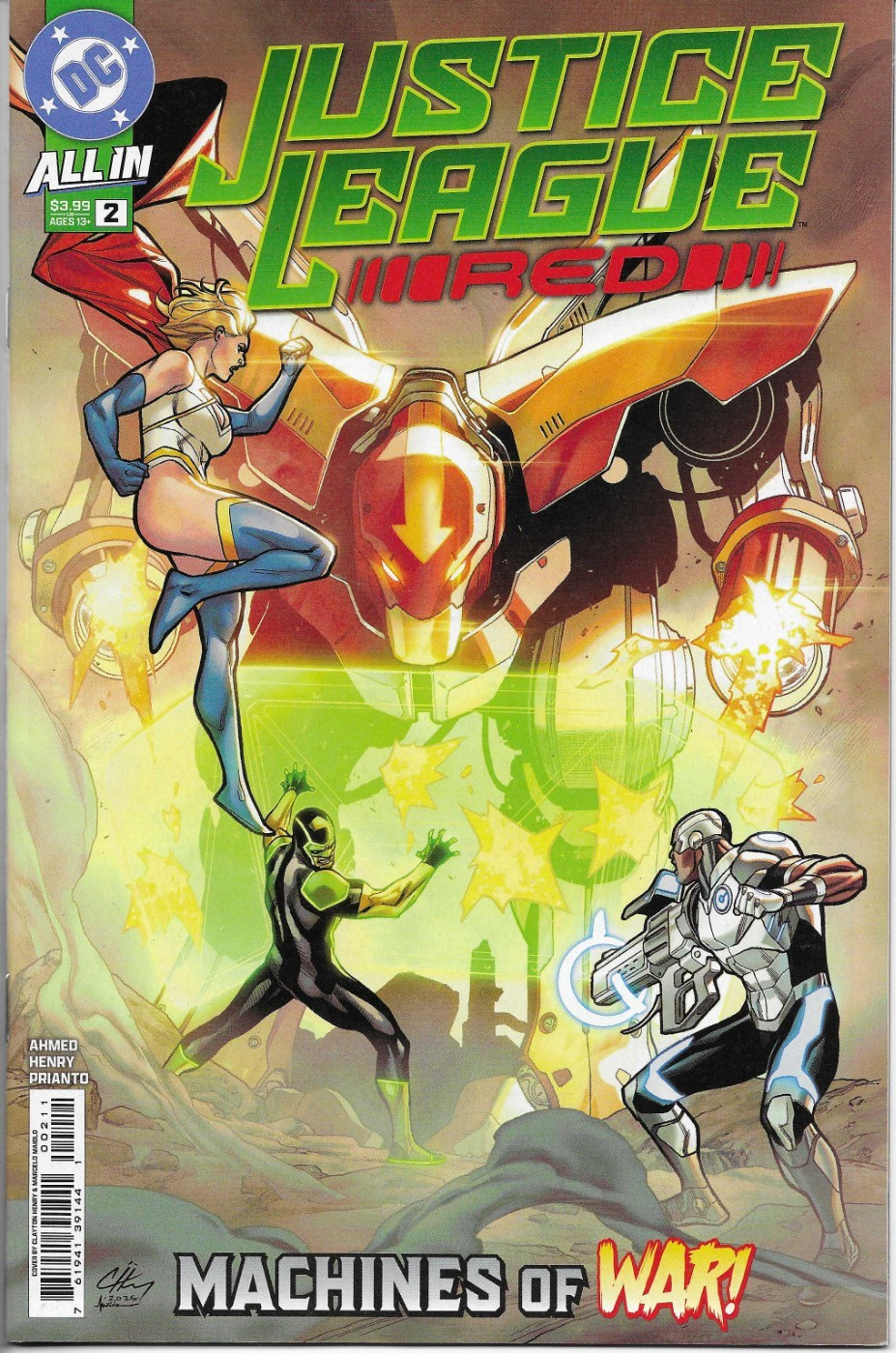 JUSTICE LEAGUE RED (2025) #2 - New Bagged