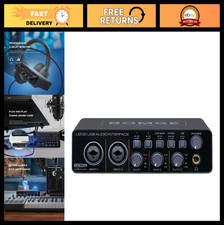 USB Audio Interface with Mic Preamplifier, 48V Phantom Power, 32-Bit/192kHz for