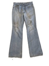 Vintage 70s Levi s Orange Tab Flare Bell Bottom Jeans USA Distressed 31 Inseam