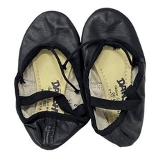Danshuz Child Split Sole Leather Ballet Shoes Black Size 7M