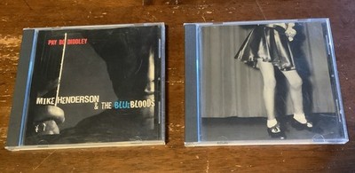 Mike Henderson & The Bluebloods 2 Promo CD Singles Pay Bo Diddly, Hip Shakin 