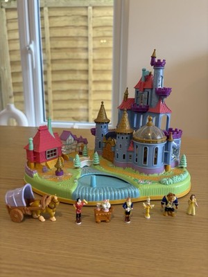 Disney Polly Pocket Die Schöne und das Biest Spielset komplett Puppen Bluebird
