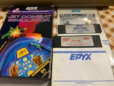 Commodore 64 Epyx Lot Coil Cop. World Games. Jet Combat Simulator -working-