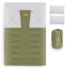 azark Premium Double Sleeping Bag, 350GSM, Lightweight and Waterproof, 4 Seasons