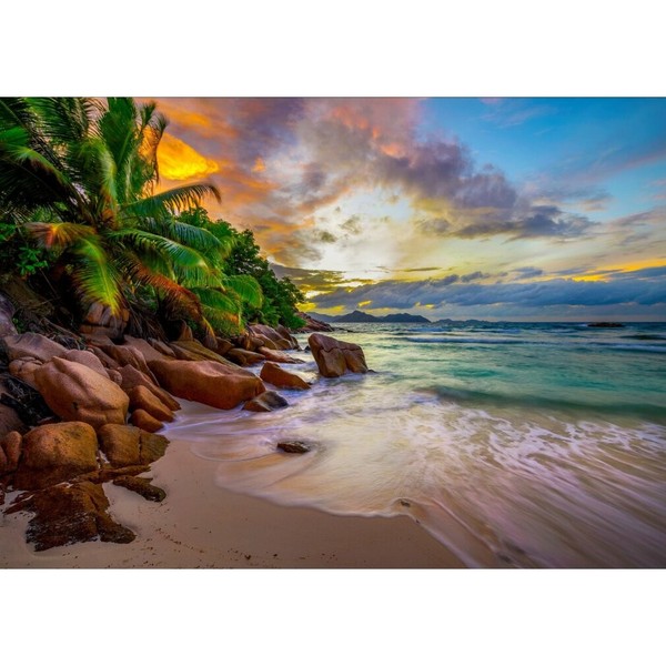 Enjoy Puzzle Seychellen SträNde Bei Sonnenuntergang 1000 Teile-image