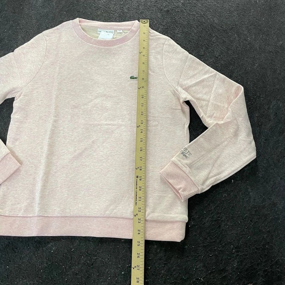 LACOSTE SPORT Tenis Algodón Polar Sudadera Para Mujer Talla 8 Rosa Foto 2 de 4