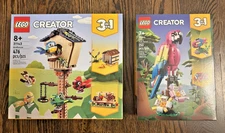 Lego 31143 Birdhouse & 31144 Exotic Pink Parrot Creator 3-in-1 Bird Lot NEW