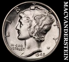1942-D Mercury Dime- FSB- Choice Gem Brilliant Uncirculated++++ Luster #J3290