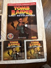 Tomb Raider & Lara Croft Collector's Game Lot + Prima Strategy Guides 