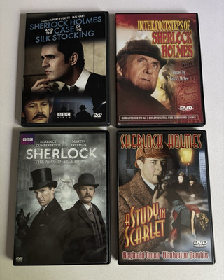 Sherlock Holmes DVD Lot 4 Films - Rupert Everett Cumberbatch Reginald Owen