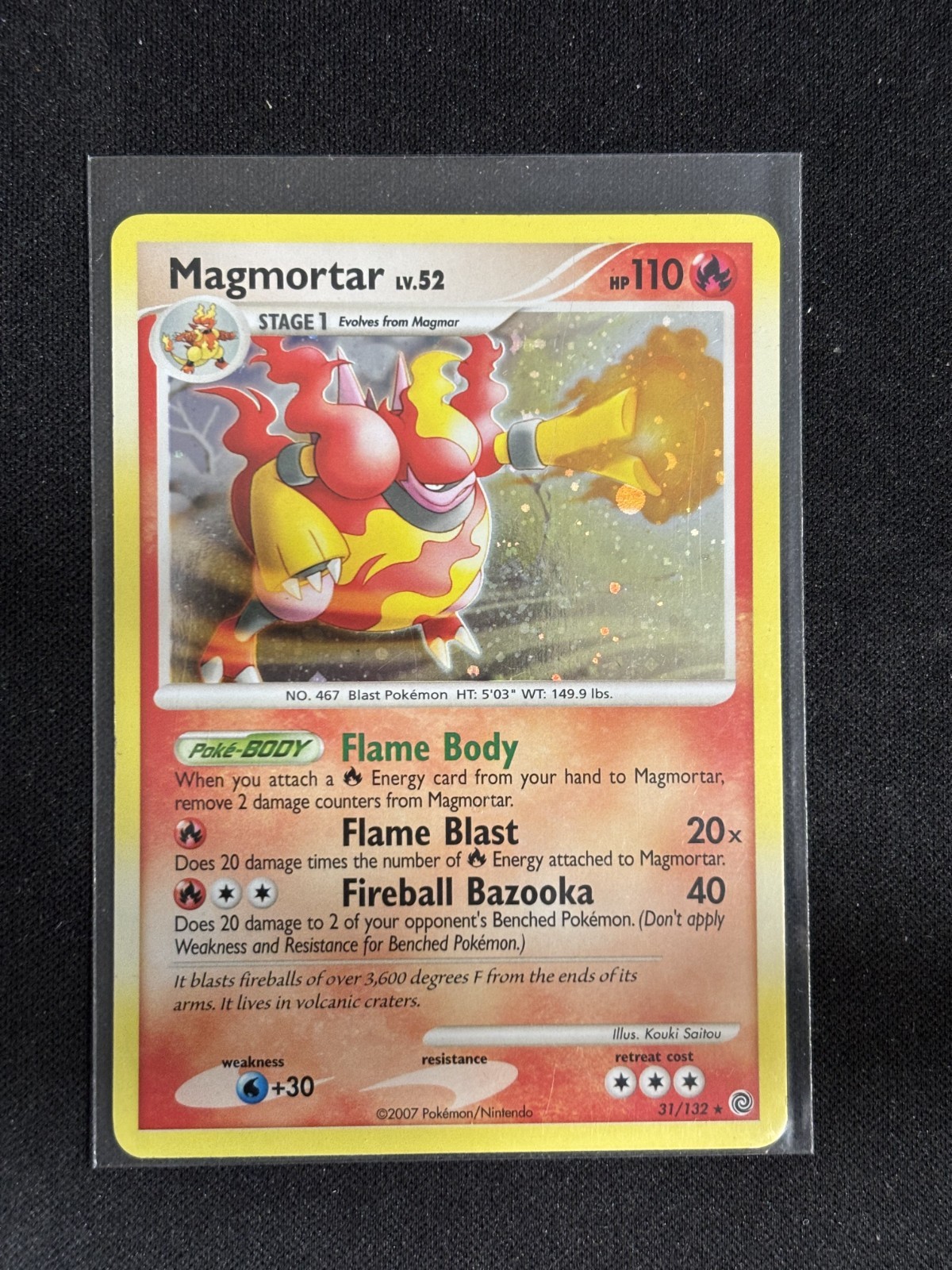 Magmortar 31/132 Pokemon Secret Wonders Holo Rare