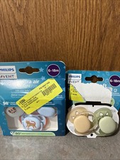 6-18 M Ultra Air Philips Avent Pacifier Bundle , 1 Pack Of 2 And 1 Pack Of 3