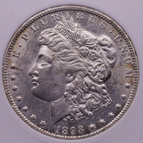 1893-O Morgan Silver Dollar $1 - ANACS AU 53 - Key Date