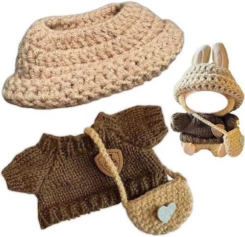Clothes for Labubu 15cm/17cm Doll Accessories Suit, Cute Outfit with Accessories - Picture 18 of 24