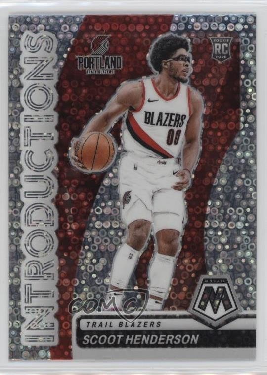 2023-24 Panini Mosaic Introductions Fast Break Prizm Scoot Henderson #18 4g8