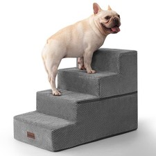 Aodisman Dog Stairs for Bed 18.5" H, 4-Step Dog Steps for Small Dogs and Cats...