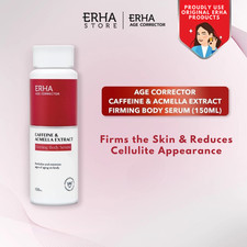 Suero corporal reafirmante ERHA 150 ml - Cafeína y Acmella - Tensa y suaviza la piel