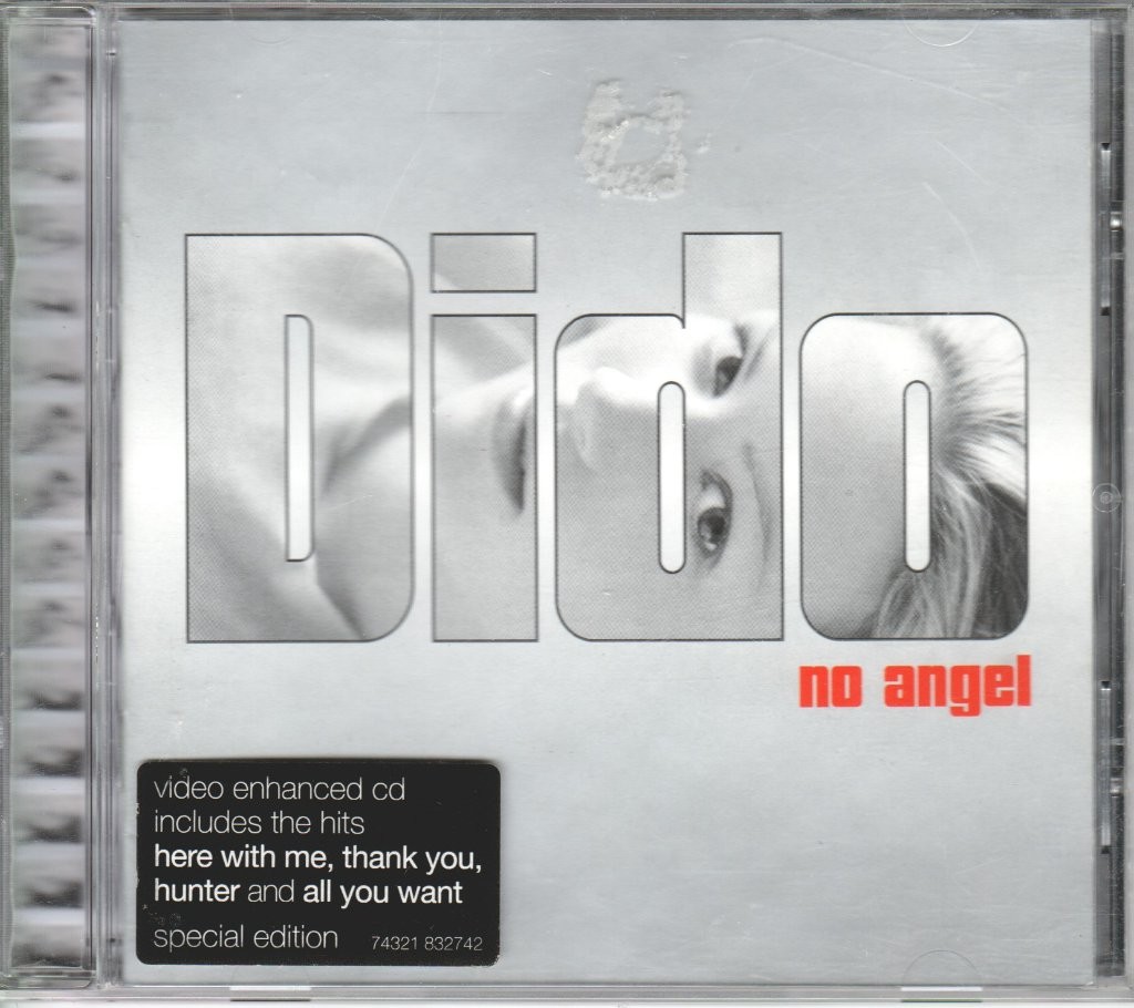 Dido No Angel CD Europe Arista 2001 with 2 Enhanced Videos. Has info sticker on