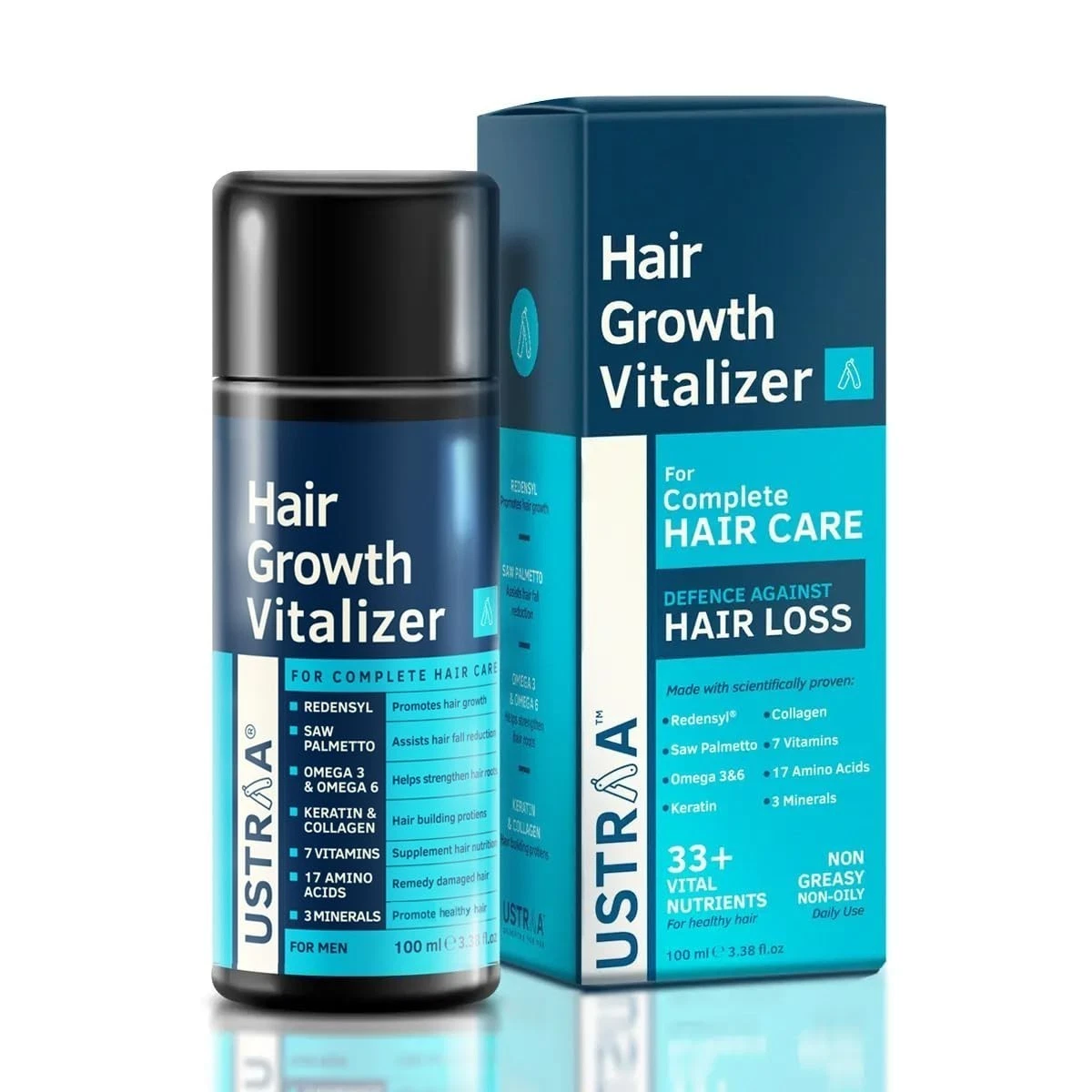 @ Ustraa Hair Growth Serum Vitalizer Complete Hair For Men 100ml g241