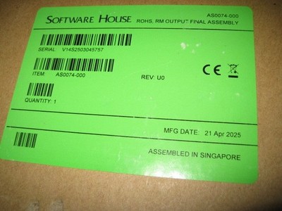 Software House AS0074-000 Output Relay Module Board (NEW IN BOX)