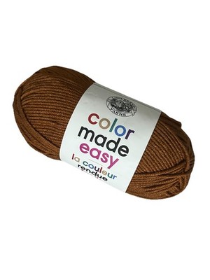 Lion Brand Color Made Easy Acrylic Orange Kombucha Brown #4 Worsted Yarn Skein