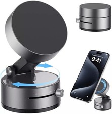 360&deg; Rotation Vacuum Magnetic Suction Cup Car Phone Holder | Stand Car Mount