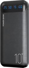 Power Bank 10000Mah Portable Charger Slim Battery Pack with 2 USB 2.4A Outputs a