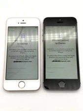 Lot of 2 Apple iPhone SE 1st Gen A1662 Space Gray & Rose Gold - FOR PARTS/REPAIR