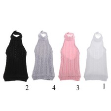 Robe pull dos nu pour poupée à l'échelle 1/4, accessoires en tissu pour