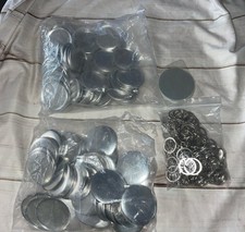 2.25" Button Keychain Parts Supplies 100 Sets NOT Includes Maker Machine READ