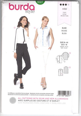 6326 BURDA Style - SHIRT / BLOUSE - Sz 8/10/12/14/16/18