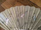 old fan 19th century mother-of-pearl, painting of angels GESLIN, C. REMOND
