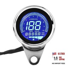 Universal Motorcycle Odometer LCD Digital Speedometer Tachometer Gauges with