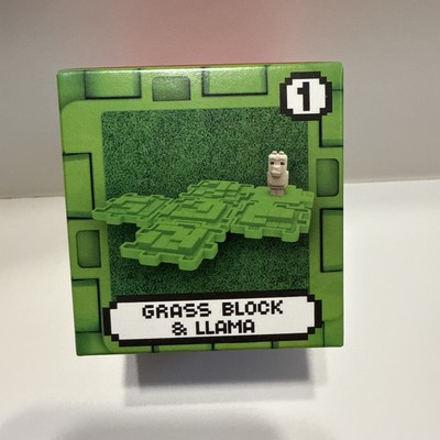 2025 McDonald s A MINECRAFT MOVIE Happy Meal Toy # 1 Grass Block and LLAMA NEW