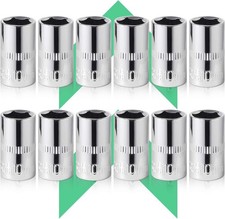 12pcs Durable 10mm Socket 1/4 socket setShallow Socket 1/4 Inch Drive 10mm 6