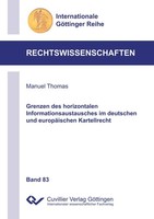 Grenzen Des Horizontalen Informationsaustausches Im Deutschen Und EuropäIschen K