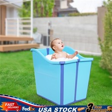 Foldable Baby Bath Tub Collapsible Portable Shower Bathtub for 0-8 years old