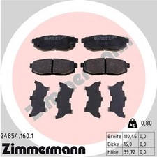 ZIMMERMANN Bremsbelagsatz, Scheibenbremse 24854.160.1 passend für SUBARU