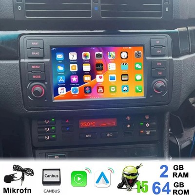 7'' Android 15 2+64G für 3er BMW E46 318 320 Autoradio GPS NAVI WiFi Carplay Auto