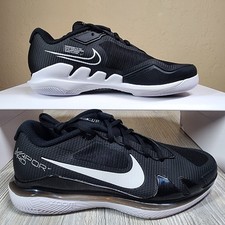 Preços baixos em NikeCourt Air Zoom Vapor Pro White Black | eBay