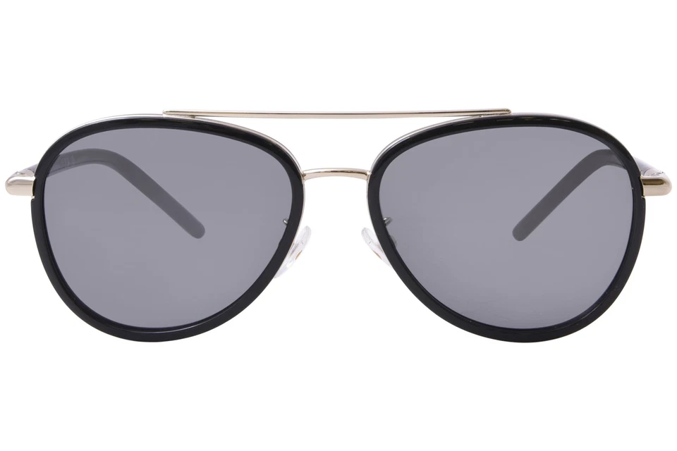 Очки солнцезащитные женские Tory Burch TY6089 33056V черные/темно-серые зеркальные со вспышкой 57 мм - Изображение 2 из 4