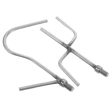  2 Pcs Telescopic Pole with Hook Rod for Clothes Closet Extender Hanging