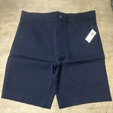 Old Navy Boys 12 Plus Built-In Flex Flat Front Shorts Navy 860604-01-1