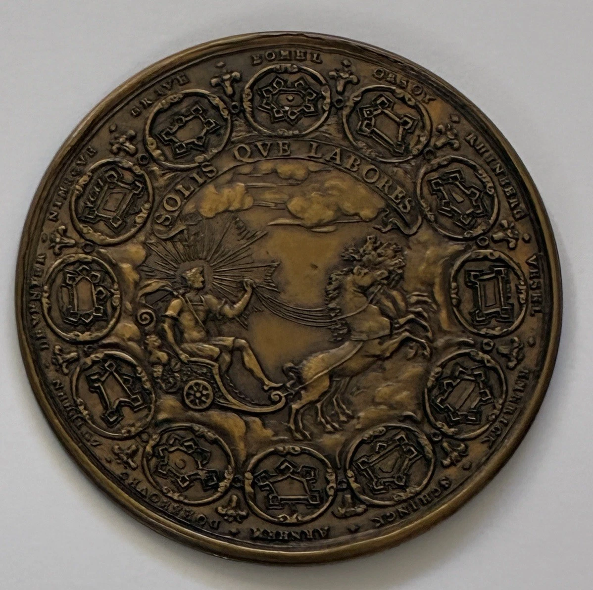 1674 フランス ルイ14世 国王 勲章 超大型 ブロンズメダル Medal Louis Xiv for sale | eBay