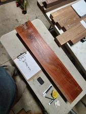 Borneo Rosewood   Wood turning  blank  8 " x  3 " x   40  " BR04