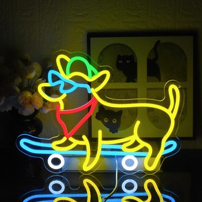 UExnkj-Y Eclair Neon LED Lightning Sign Decor Light Neon Signes USB ou