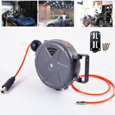 Air Line Compressor Air Hose Reel 33ft 10m Retractable Wall Mount Tube Round