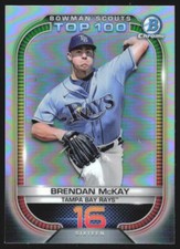 2021  Bowman Vidal Brujan #BTP-46 Bowman Scout’s Top 100 Green Refractor  1J